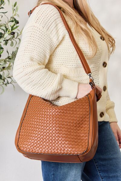 Women's SHOMICO Weaved Vegan Leather Handbag - us.meeeshop