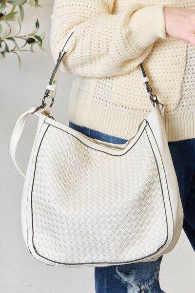 SHOMICO Weaved Vegan Leather Handbag - us.meeeshop