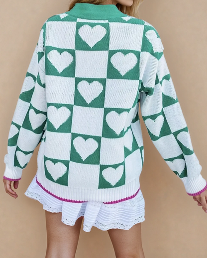jade button down Jade Button Down Sweater Cardigan view 2 (layer) - shop at us.meeeshop