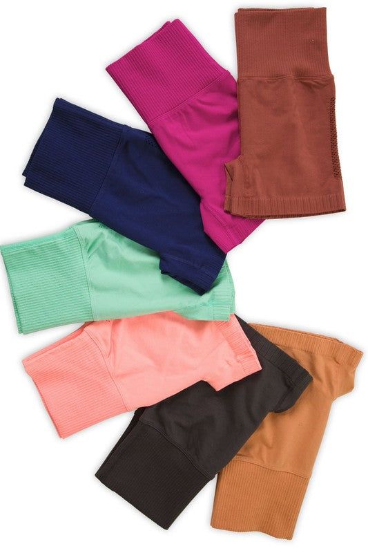 Zenana Seamless High Waisted Shorts - us.meeeshop