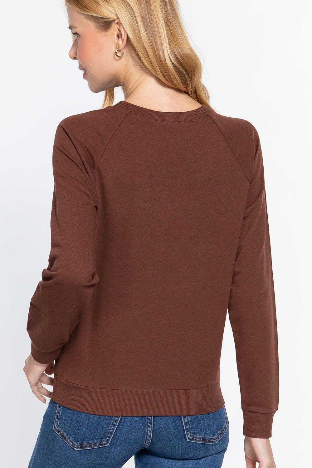 Sequins French Terry Pullover Top | us.meeeshop