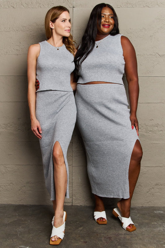 Sew In Love | She's All That Fitted Two-Piece Skirt Set | us.meeeshop