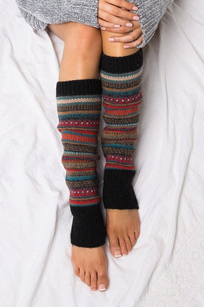 Short Fairisle Legwarmer us.meeeshop - 