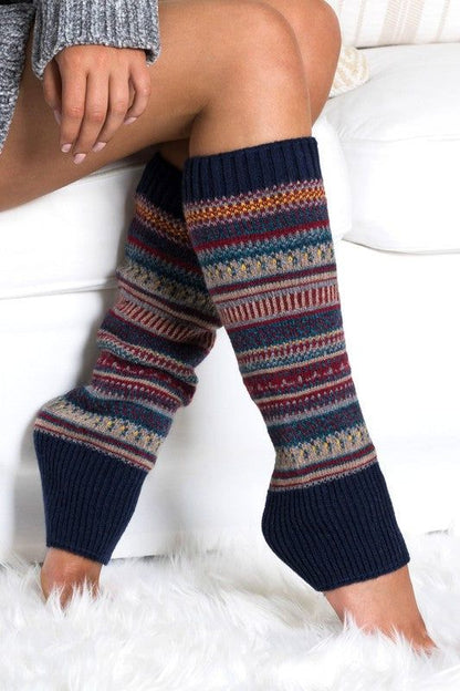 Short Fairisle Legwarmer us.meeeshop - 