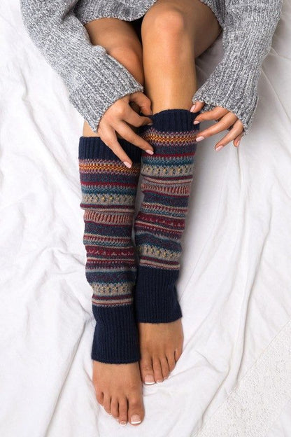 Short Fairisle Legwarmer us.meeeshop - 