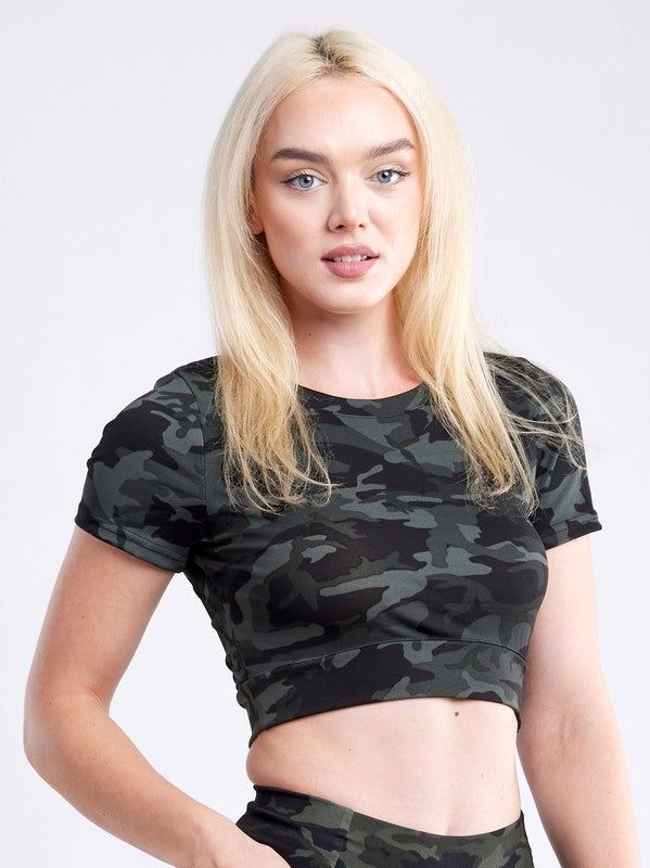 Short-Sleeve Crop Top us.meeeshop - 