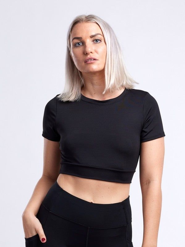 Short-Sleeve Crop Top us.meeeshop - 