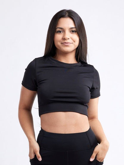 Short-Sleeve Crop Top us.meeeshop - 