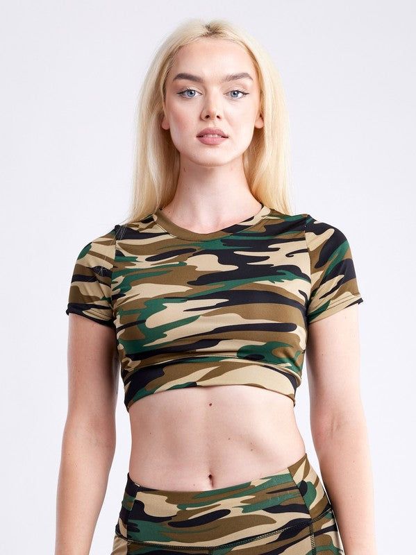 Short-Sleeve Crop Top us.meeeshop - 