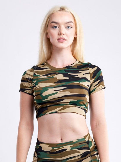 Short-Sleeve Crop Top us.meeeshop - 