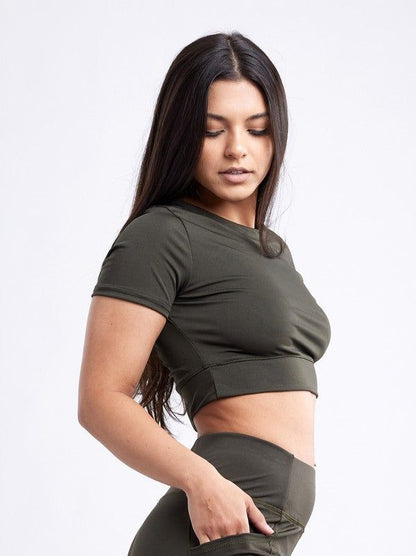 Short-Sleeve Crop Top us.meeeshop - 