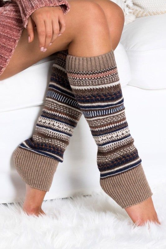 Short Fairisle Legwarmer - us.meeeshop