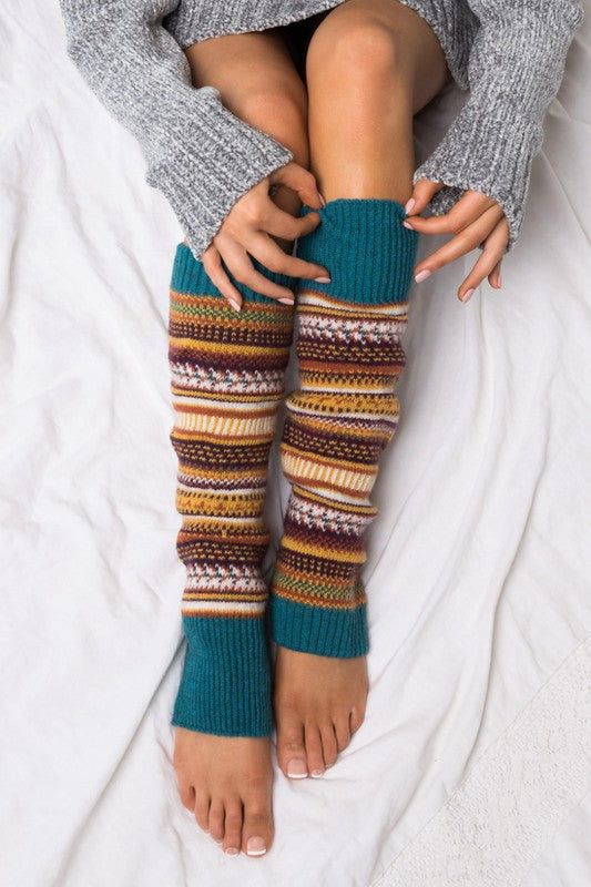 Short Fairisle Legwarmer - us.meeeshop