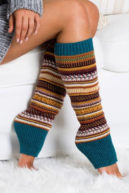 Short Fairisle Legwarmer - us.meeeshop