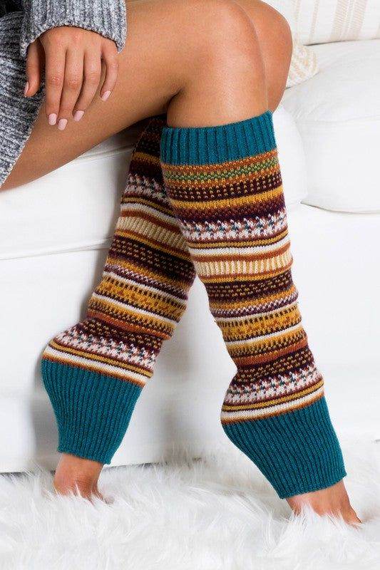 Short Fairisle Legwarmer - us.meeeshop