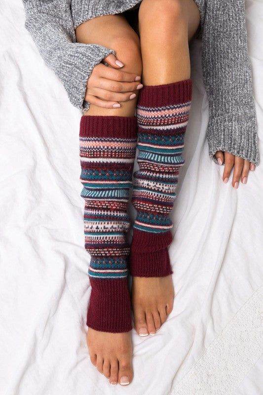 Short Fairisle Legwarmer - us.meeeshop