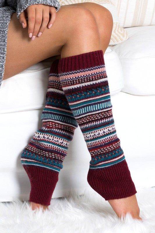 Short Fairisle Legwarmer - us.meeeshop