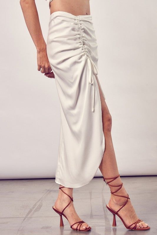 Side Gathered Skirt - us.meeeshop