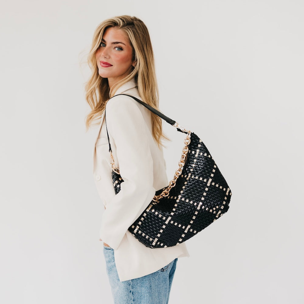 Sienna Slouchy Woven Shoulder Bag - New Colors!