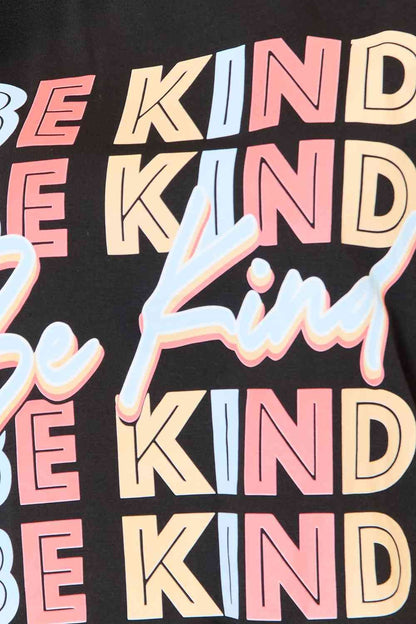 Simply Love BE KIND Graphic Round Neck T-Shirt us.meeeshop - 