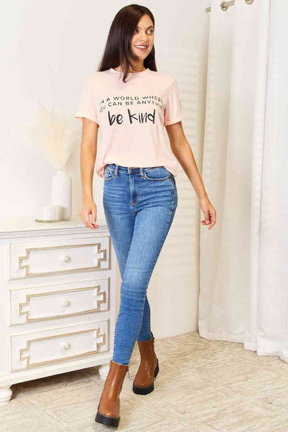 Simply Love Slogan Graphic Cuffed T-Shirt us.meeeshop - 