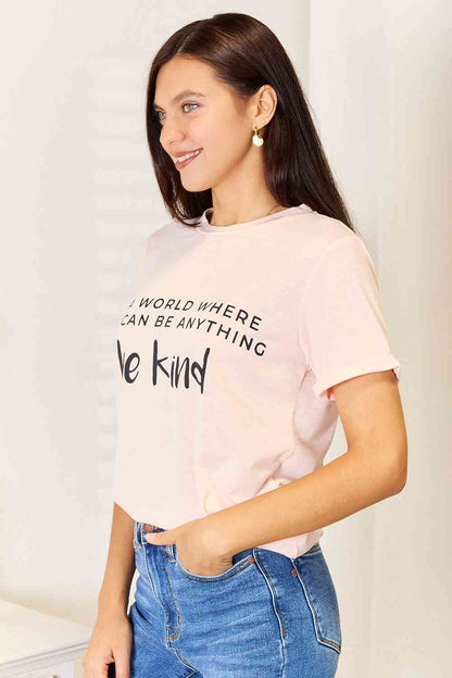 Simply Love Slogan Graphic Cuffed T-Shirt us.meeeshop - 