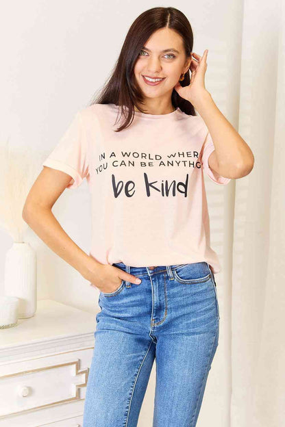 Simply Love Slogan Graphic Cuffed T-Shirt us.meeeshop - 