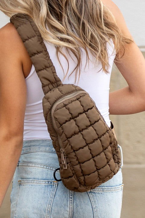 Skyler Quilted Puffer Sling - us.meeeshop