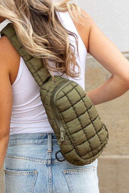 Skyler Quilted Puffer Sling - us.meeeshop