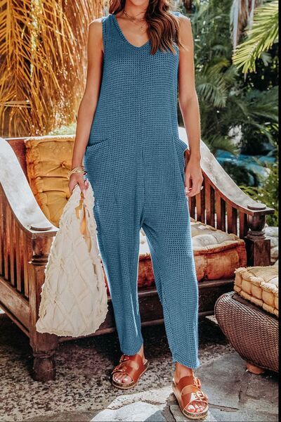 Sleeveless Straight Jumpsuit us.meeeshop - Jumpsuits & Rompers