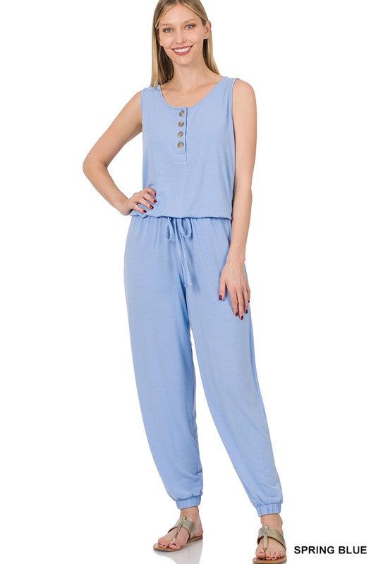 Women's Sleeveless Jogger Jumpsuit - us.meeeshop