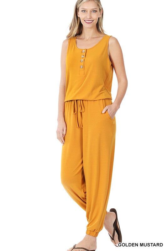 Women's Sleeveless Jogger Jumpsuit - us.meeeshop