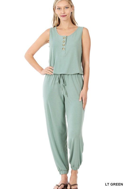 Women's Sleeveless Jogger Jumpsuit - us.meeeshop