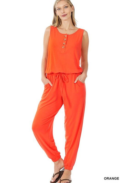 Women's Sleeveless Jogger Jumpsuit - us.meeeshop