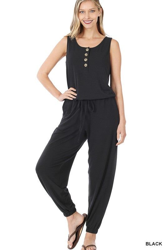 Women's Sleeveless Jogger Jumpsuit - us.meeeshop