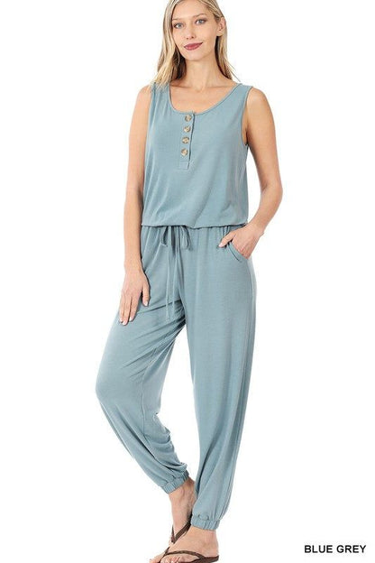 Women's Sleeveless Jogger Jumpsuit - us.meeeshop