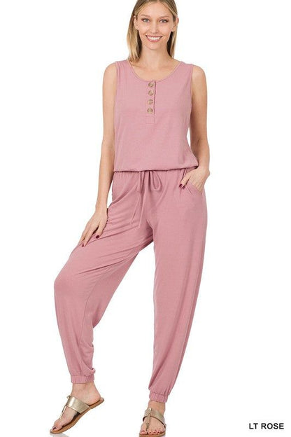 Women's Sleeveless Jogger Jumpsuit - us.meeeshop