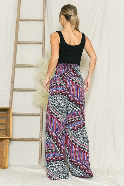 Smocked Wide Leg Pants us.meeeshop - 