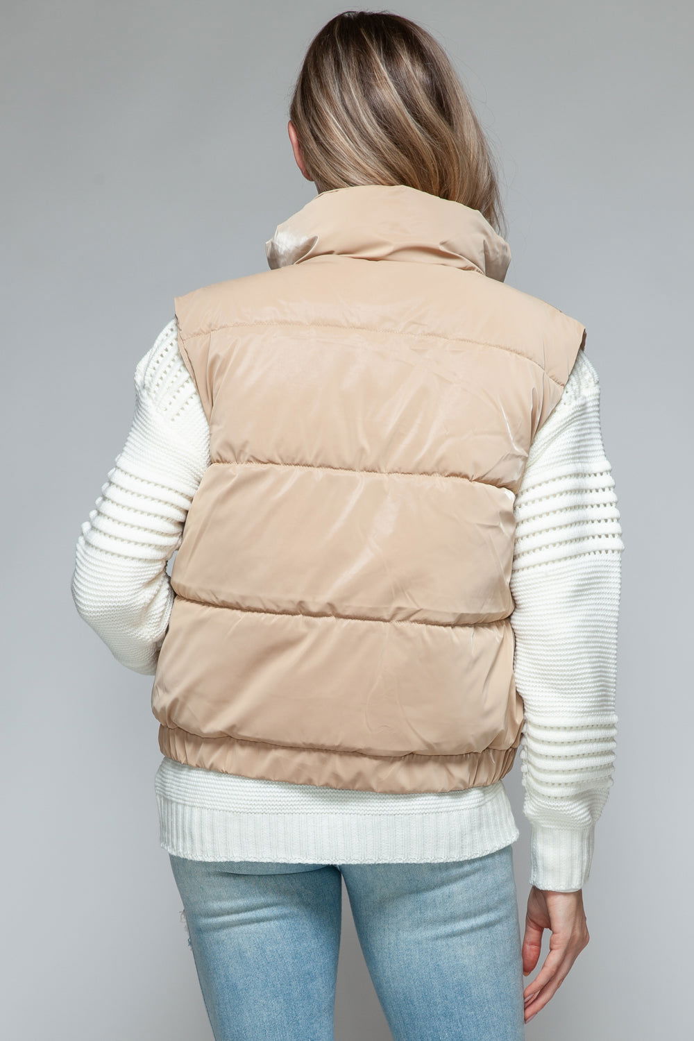 Snobbish Fine Fur Lining Quilted Vest us.meeeshop - 