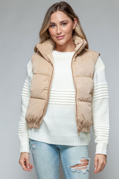 Snobbish Fine Fur Lining Quilted Vest us.meeeshop - 