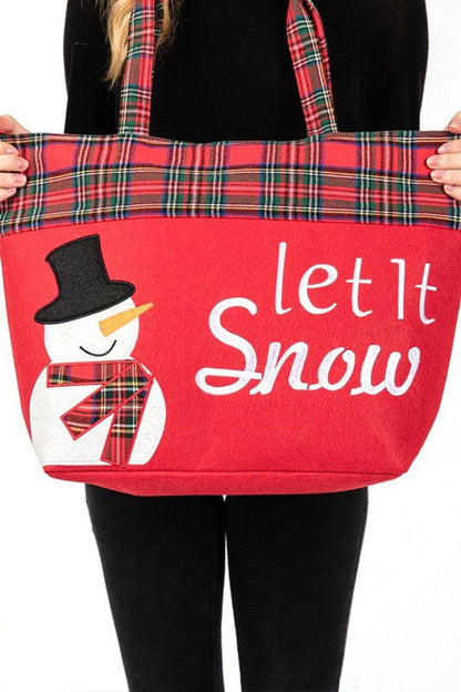 Snowman Christmas Oversize Tote us.meeeshop - Handbags