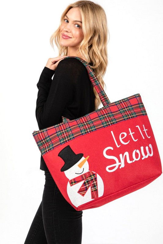 Snowman Christmas Oversize Tote us.meeeshop - 