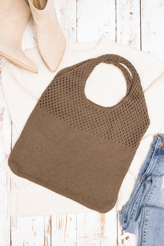 Soft Knit Hobo Bag us.meeeshop - Handbags