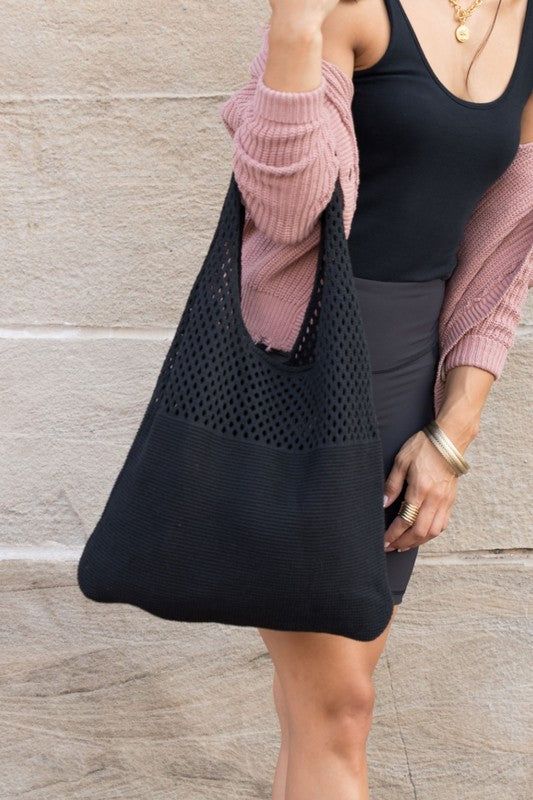 Soft Knit Hobo Bag us.meeeshop - 