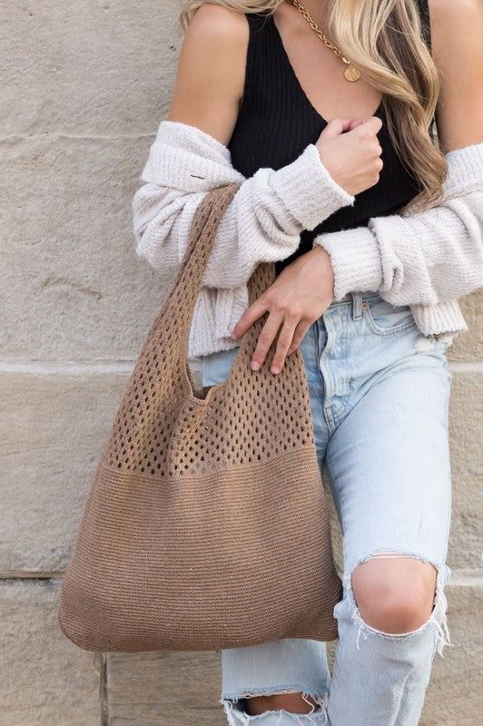 Soft Knit Hobo Bag us.meeeshop - 