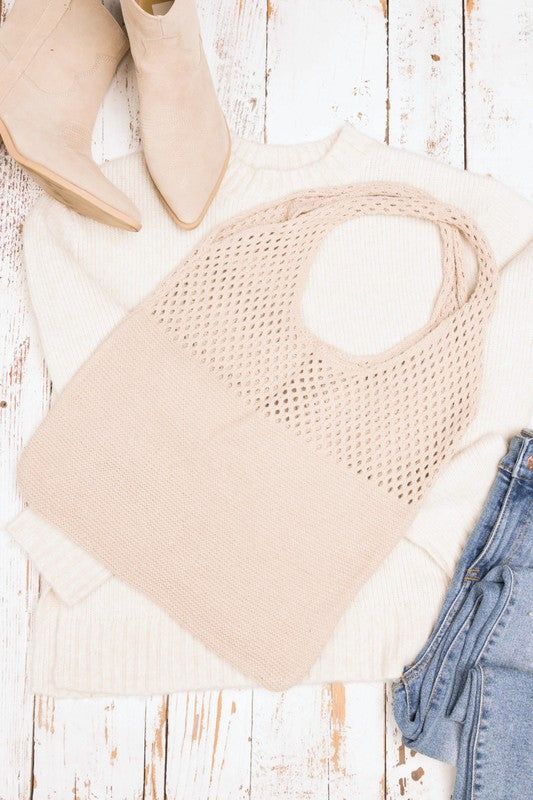 Soft Knit Hobo Bag us.meeeshop - 