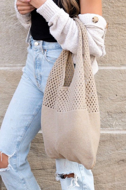 Soft Knit Hobo Bag us.meeeshop - 