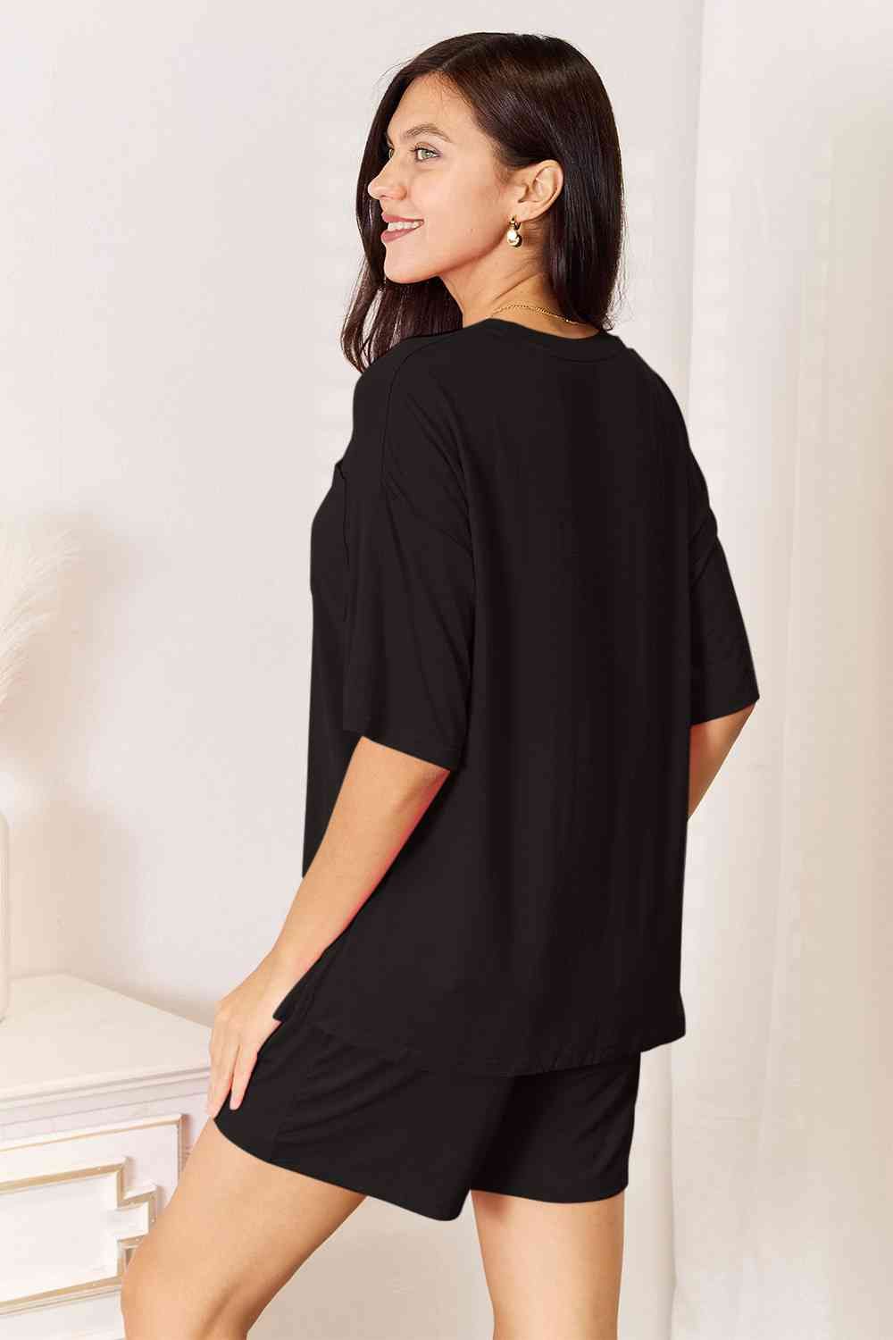 Soft Rayon Half Sleeve Top and Shorts Set us.meeeshop - 