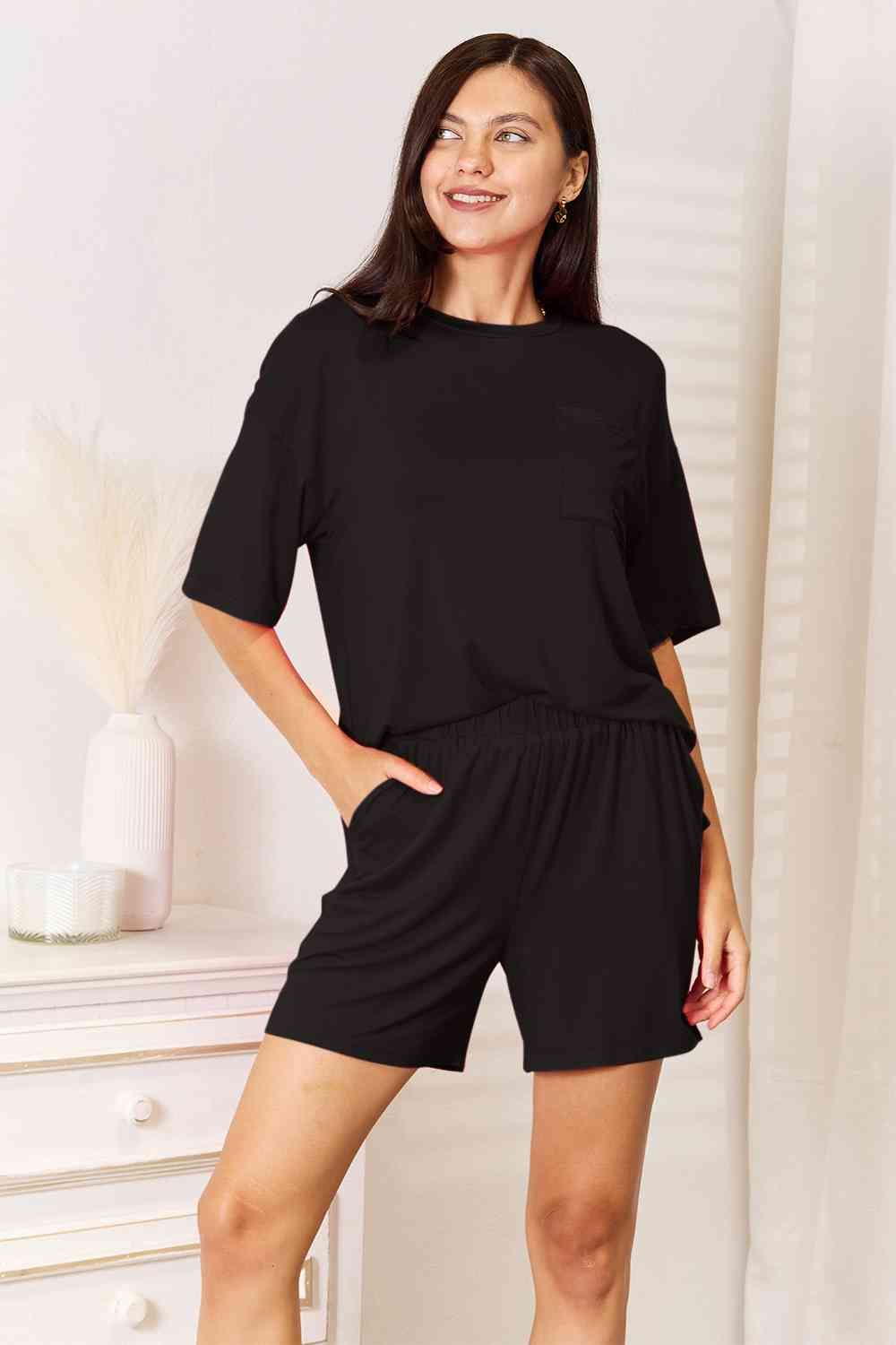 Soft Rayon Half Sleeve Top and Shorts Set us.meeeshop - 