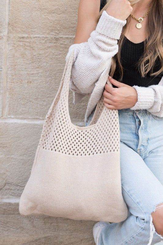 Soft Knit Hobo Bag - us.meeeshop